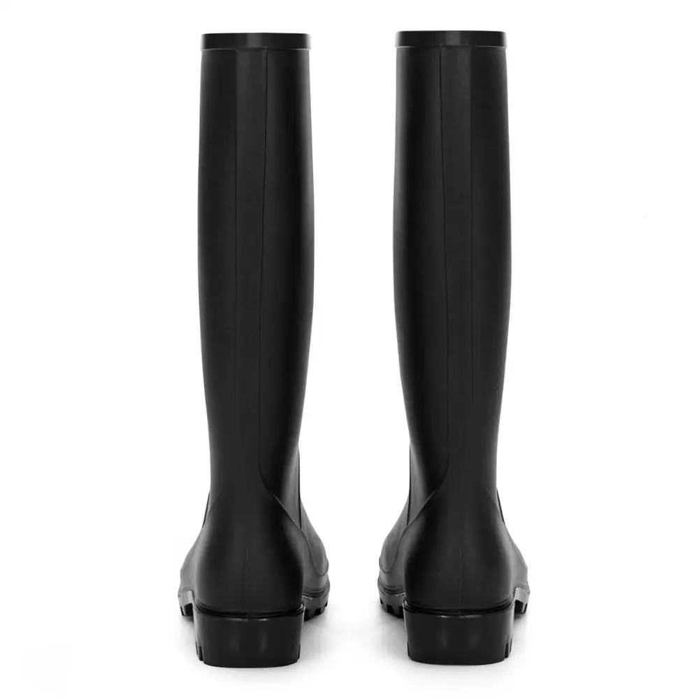 Customized Comfortable High Knee PVC Ladies Women Wellington Rain boots