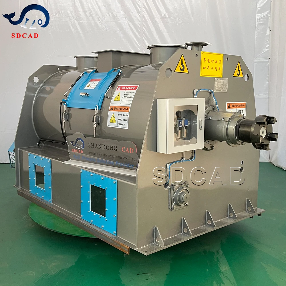 SDCAD plough coulter semi-stainless steel dry powder mortars insulation mortar Ribbon mixer