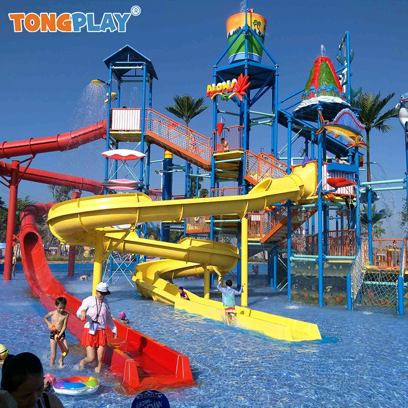Creative joy custom-made wave pool water village amusement equipment hot-selling outdoor water park water playground