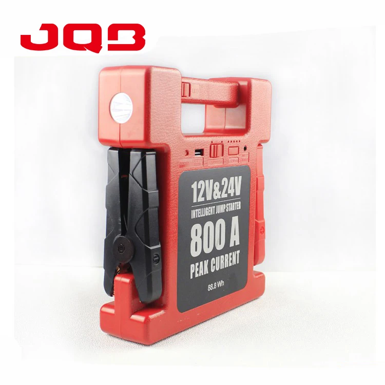 China Factory High Quality 12V/24V Peak 800A 24000mah Multifunction Jump Starter Emergency Booster For 24 Tonnes