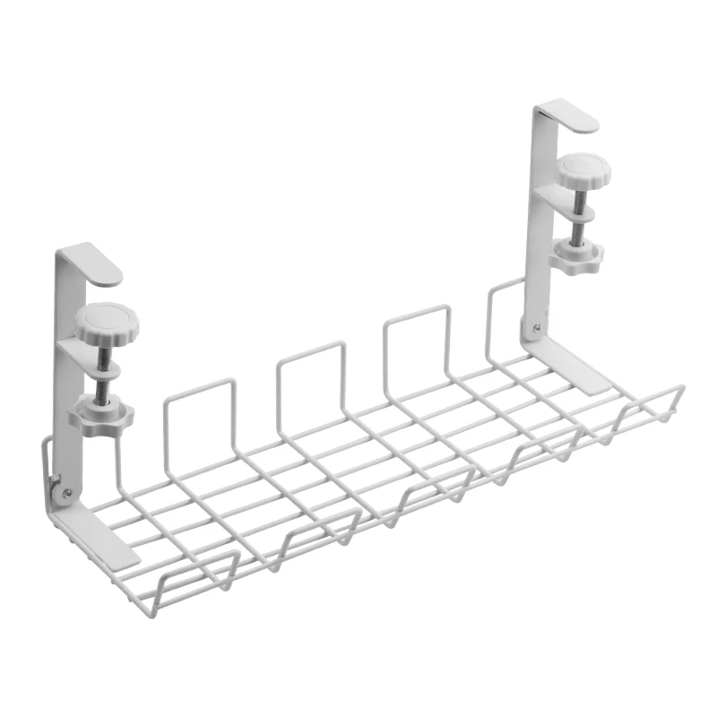 Factory Custom Metal Under Desk Cable Management Tray No Drilling Required - Under Desk Cable Organizer Storage Rack
