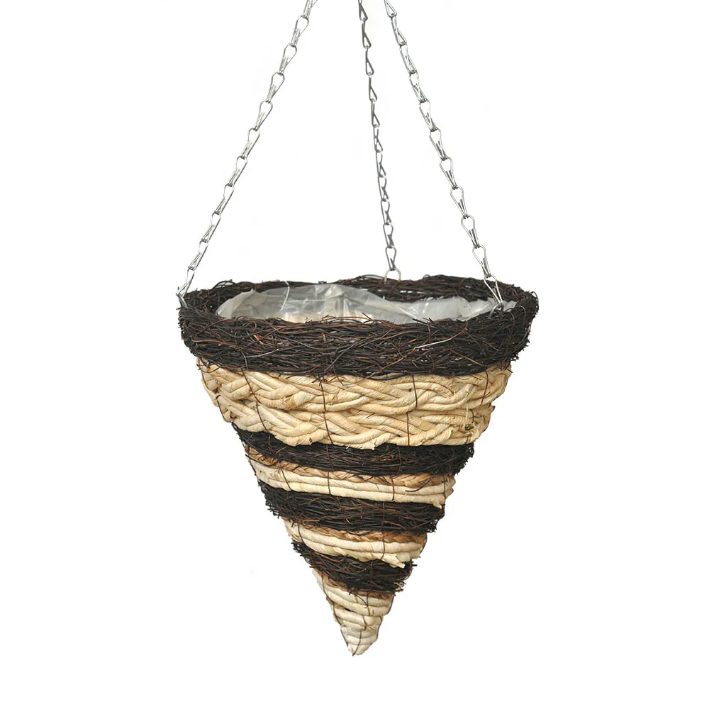 Yulin Jiafu Stock Natural Cone Woven Hanging Basket