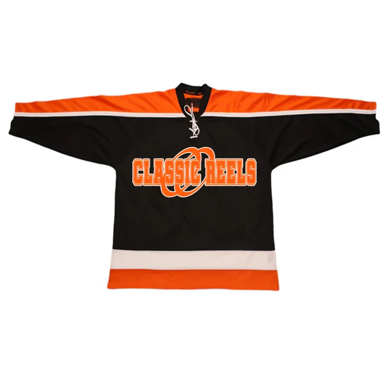 TF Custom 2024 Latest Product Sublimation Printing Quick Dry OEM Sports Men V-neck Striped Plus Size Men Ice Hockey Jersey