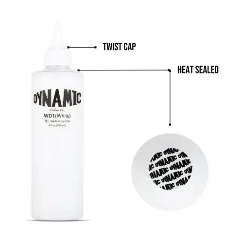 WD1 8 oz Tattoo Ink Dynamic tattoo ink 8oz white color for body art tattoo supplies diy