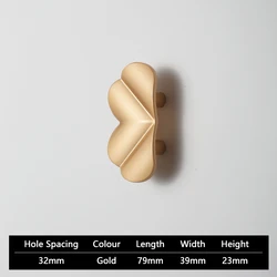 AIMINO RTS Brass luxury brass leaf in a pair handles and knobs cabinet handles furniture hardware