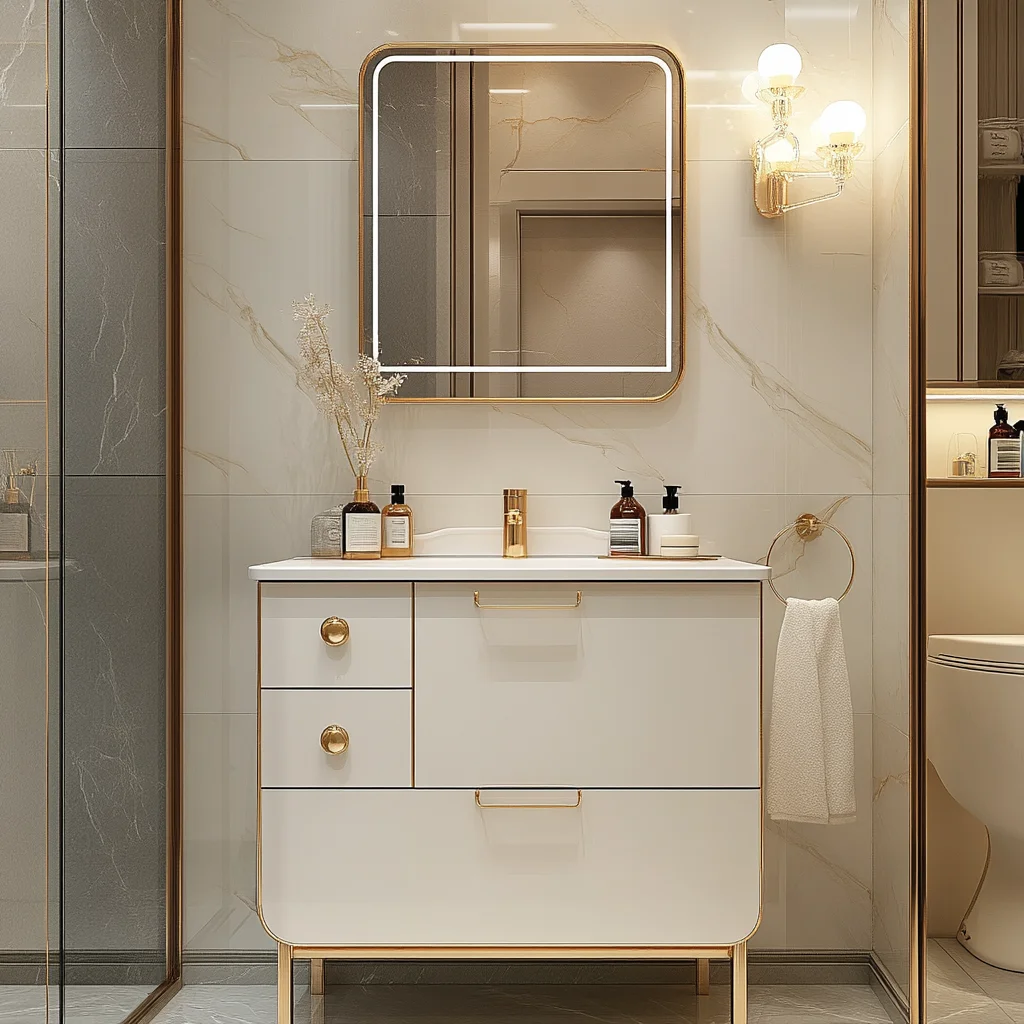 New arrival high quality modern bathroom cabinets luxury Bathroom cabinet set