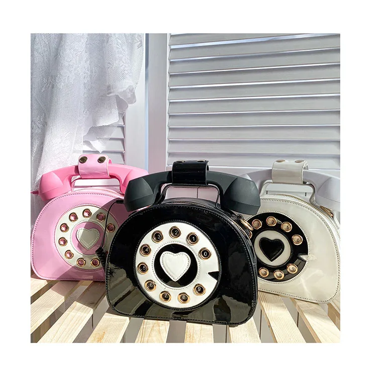 
Funny Women Panelled Personality 2020 New Telephone Removable Handle Shoulder Bag Lady Crossbody Small Messenger Feminina Bolsa 