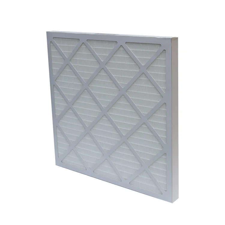 Customized White Cardboard Frame Merv 6 365x365x45mm 14x14x1.8inch Pleated Air Filter
