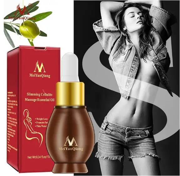 MeiYanQiong Slimming Massage Essential Oil Weight Loss Accelerating Fat Burning Promote Metabolism Slimming Waist Firming Body