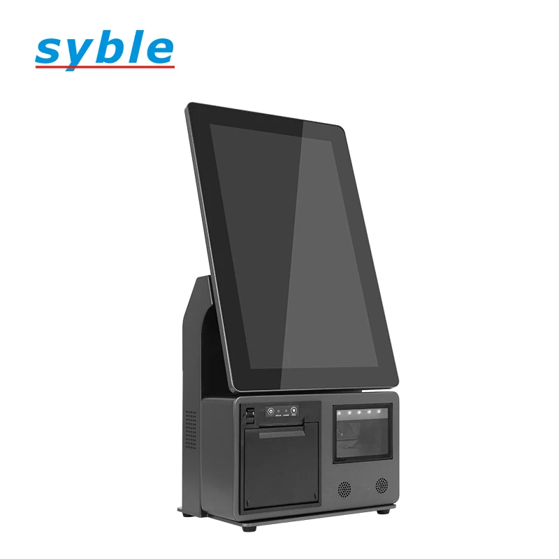 Best Selling POS Cash Register with PC System Large Touch screen Scanner thermal printer integrated machine