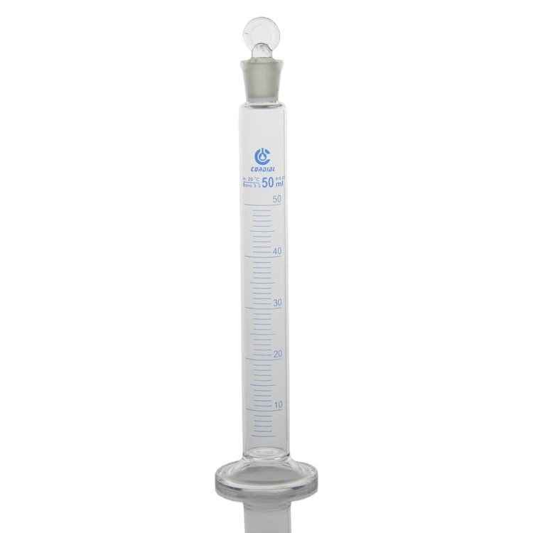 Factory direct sale customized high borosilicate laboratory glass measuring cylinder