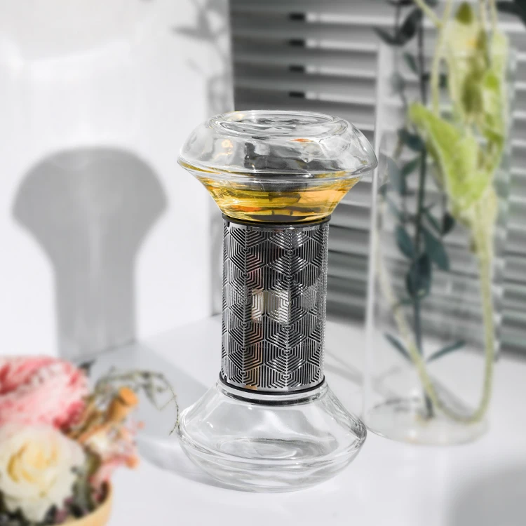 Modern Luxury Home Decoration Hourglass Shape Natural Fragrance Oil Aroma Reed Diffuser for Home Aromatherapy