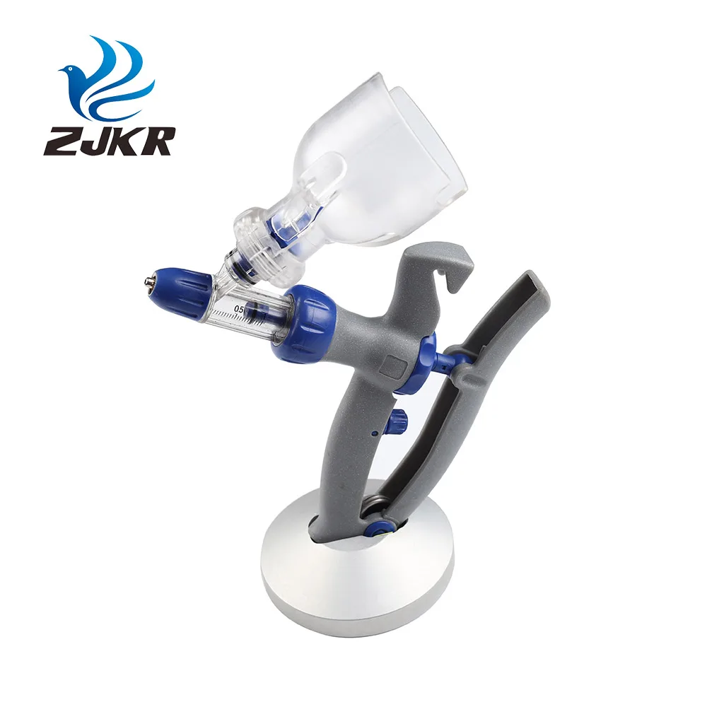 KD108 непрерывный и регулируемый Ветеринарный пластиковый стальной нейлоновый шприц для скота