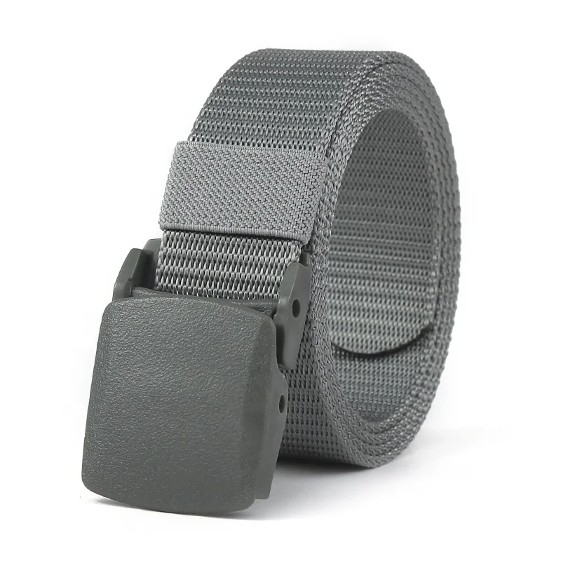 Hot Sale Nylon Belt Outdoor Camouflage Web Belt Lightweight Men Nylon Webbing Belt with Plastic Buckle