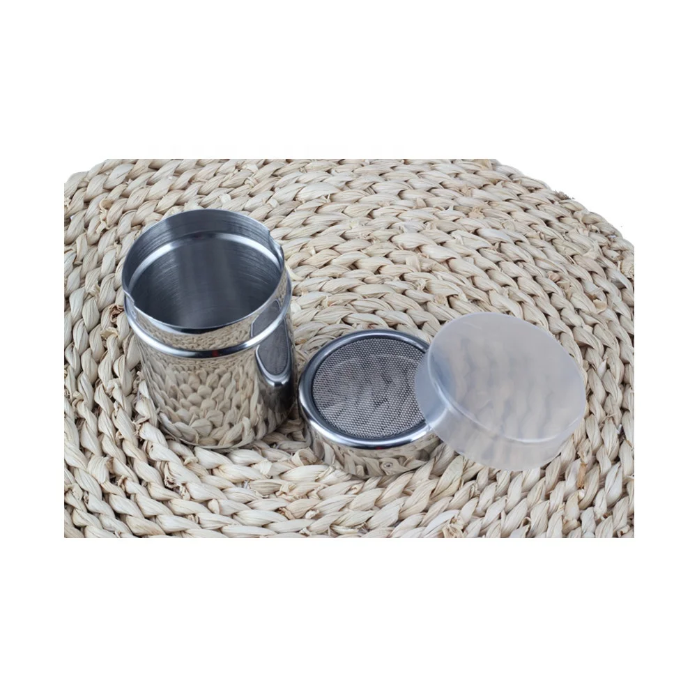 Chocolate Shaker Duster Salt &Pepper Shaker , Sugar Cocoa Flour Coffee Latte Cappuccino Mesh Sifter