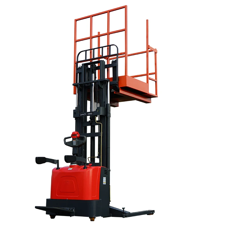 apilador electrico 1.5 ton standing up type drive electric pallet stacker xilin brand top quality electr lift machine