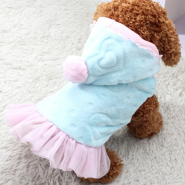 Wholesale soft touch pet outfit apparel coat affordable small girl dog clothes cheap free shipping