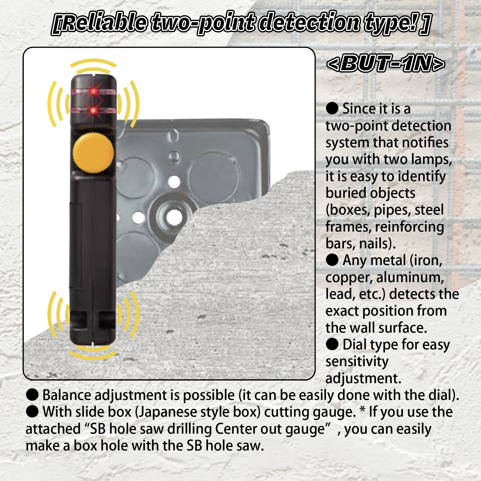 
Japanese BUT1N new professional price metal detector with carrying case. Can be buy from one 