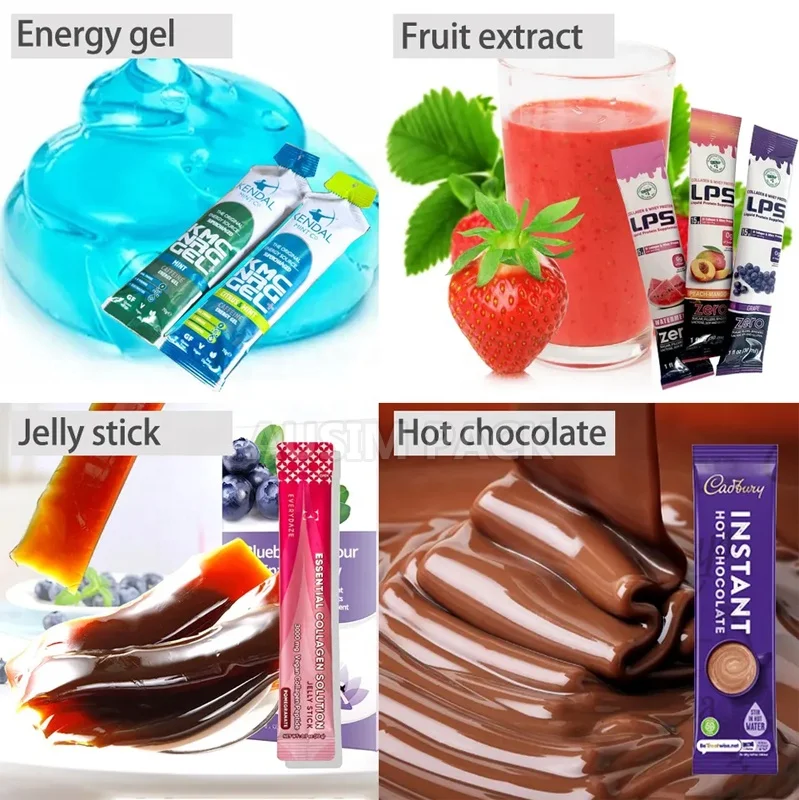 Fully automatic 4 lane vertical ffs machines multilane liquid sachet filling honey stick packaging machine