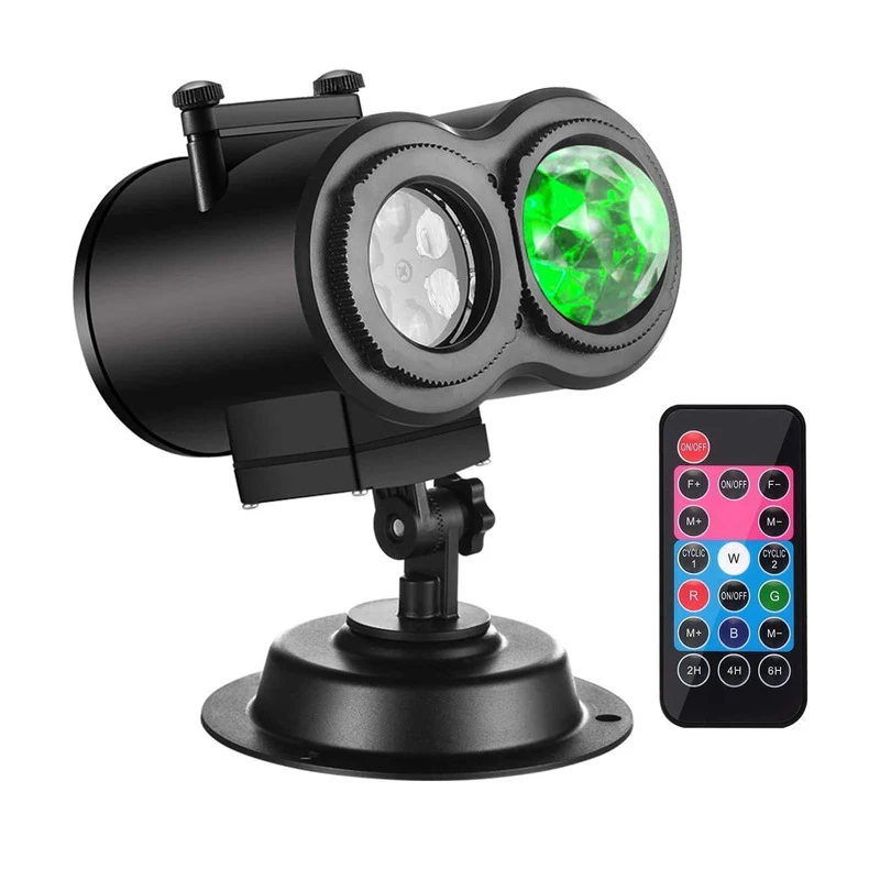 Maaadro 12 шаблонов Рождественский лазерный проектор RGB наружное праздничное освещение для рождества Хэллоуина Пасхи
