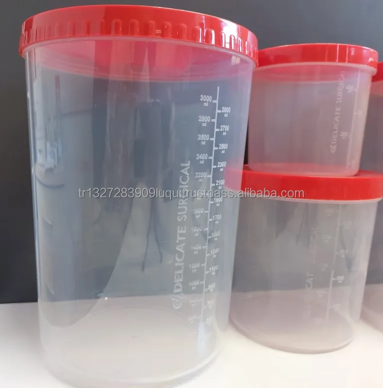 Disposable Spescimen plastic 100ml urine container with screw cap Container Urine test cup sterile specimen containers products
