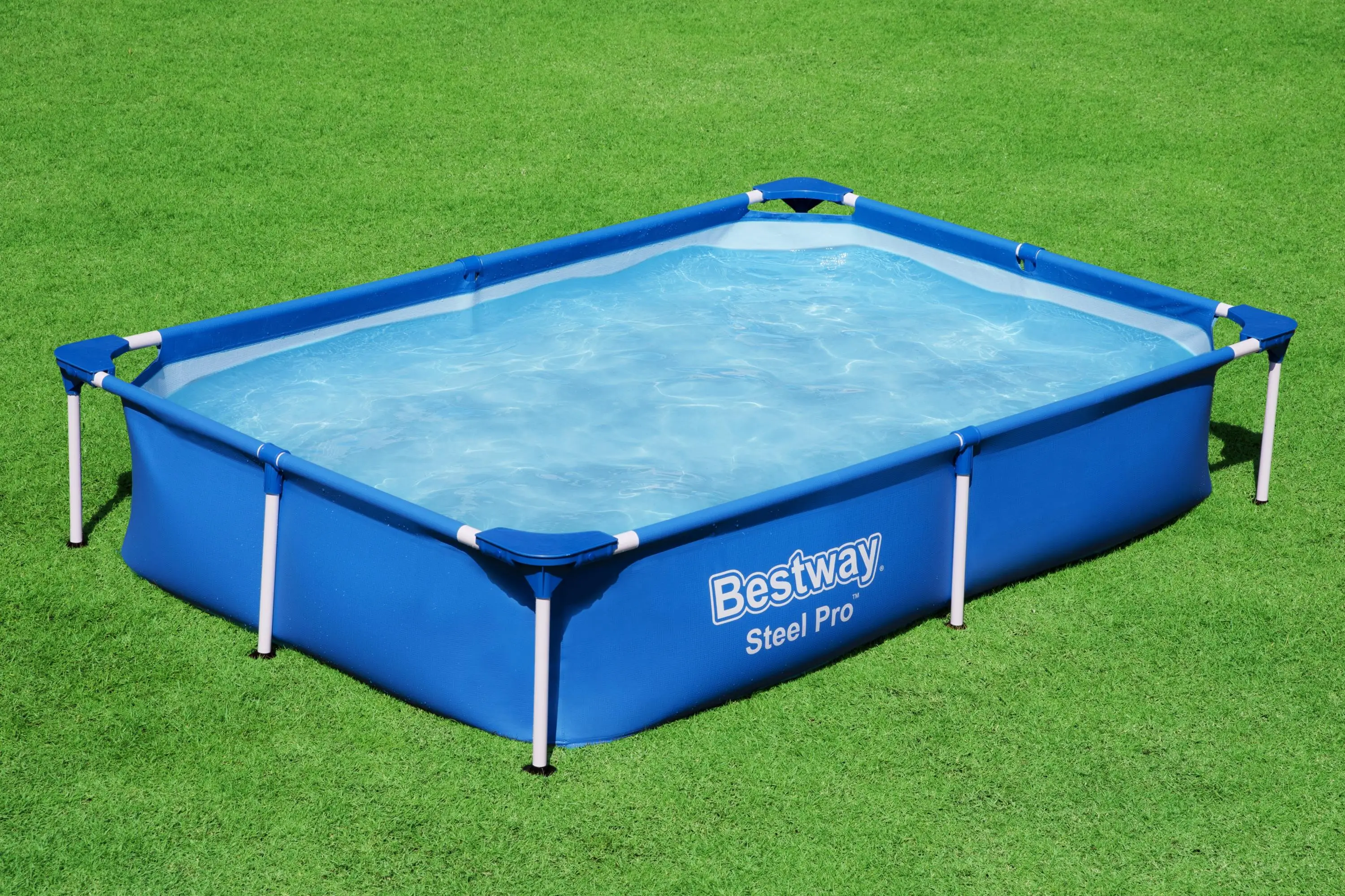 Steel Pro Pools Rectangular No-Tool Setup 3-Ply Liner Durable And Puncture-Resistant With Corrosion Resistant Steel Frame Pool
