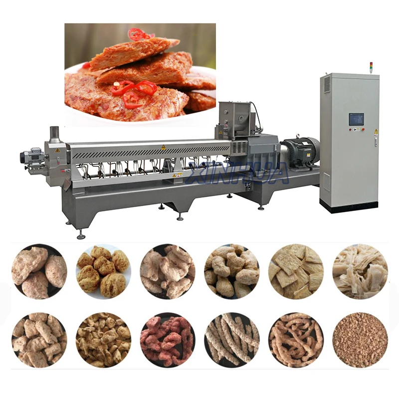 Tvp Tsp Hmma High Moisture Pea Protein Meat Anologues Extruder Machine/wheat Protein Plant Meat Make Machine China