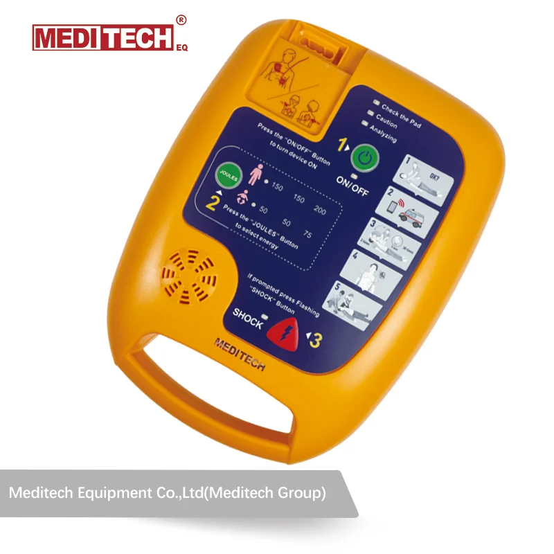 Портативный Автоматизированный внешний дефибриллятор Meditech Defi5s соответствует требованиям СЕ непрерывная энергетика устройства первой