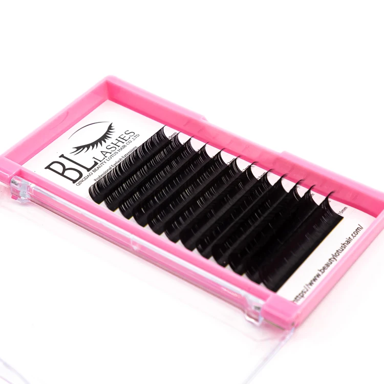 
wholesaler sable lashes Silk soft natural flat ellipse eyelash extensions Mink individual Eyelash Extensions 