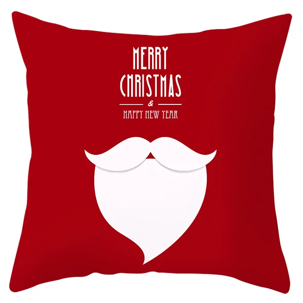 New Santa Claus Elk Snowflake Cushion Cover, Festive Home Decor Sofa Cushion Cove