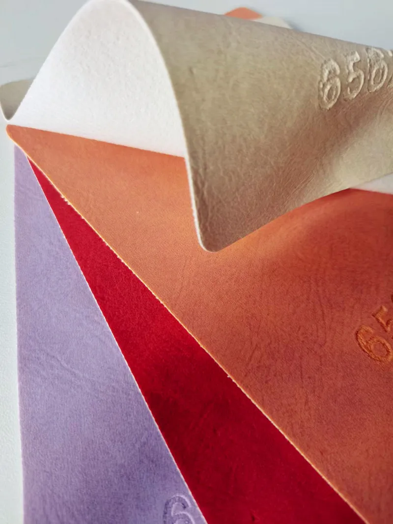 Factory wholesale suede synthetic leather nappa grain for gift box decoration