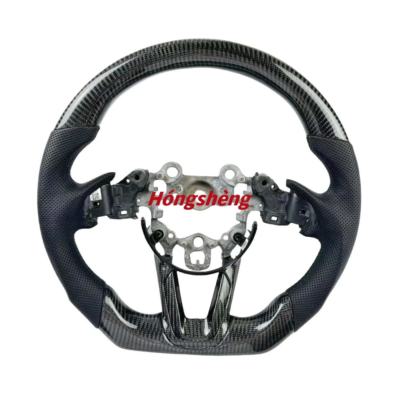 Car Accessories Fit for Mazda CX4 CX5 CX8 Custom  real carbon fiber steering wheel hand-sewn leather