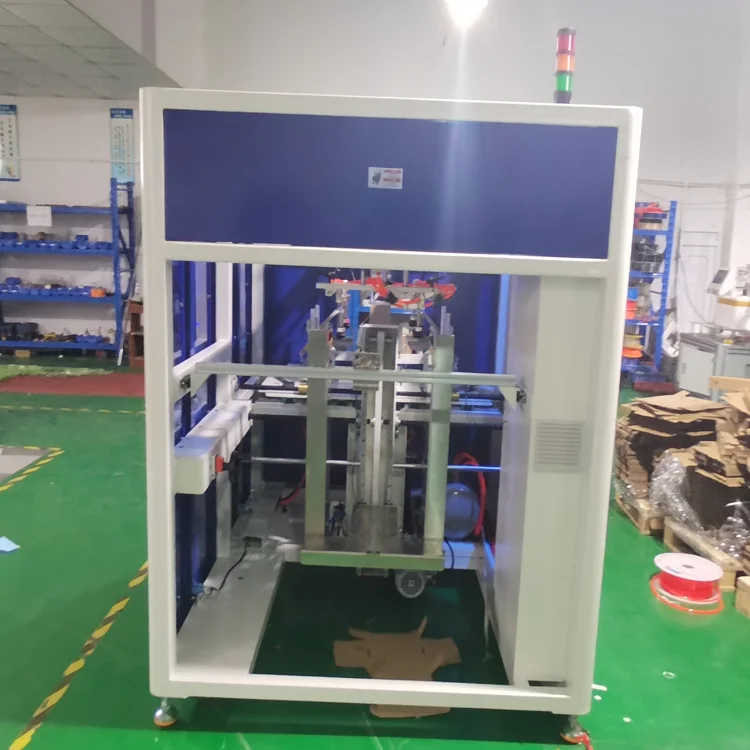 Fully Automatic Tape Box Case Carton Erector Machine with Hot Melt Glue
