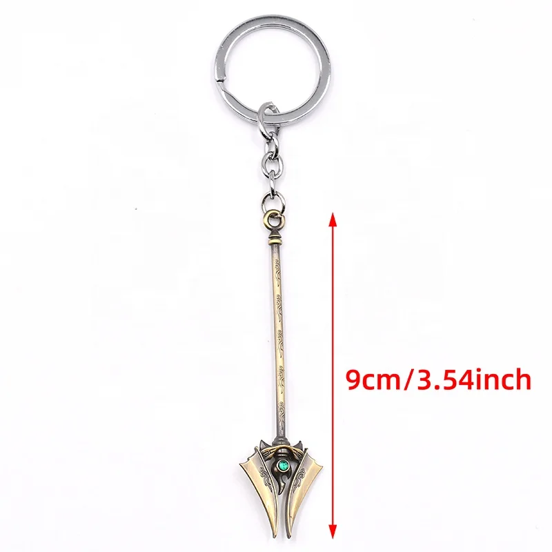Wholesale Custom Luxury Keychain LOLs Game Accessories Pendant Metal Keyring for Key or Bag Decoration