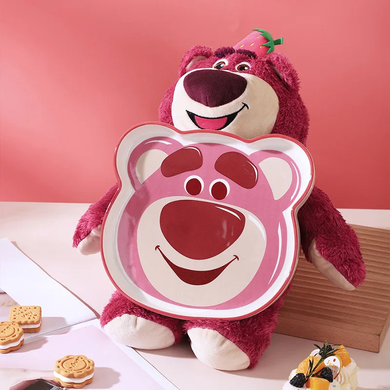 MAIMAI лидер продаж dis ney mickey мультяшный клубничный медведь керамическая посуда милая трехмерная тарелка
