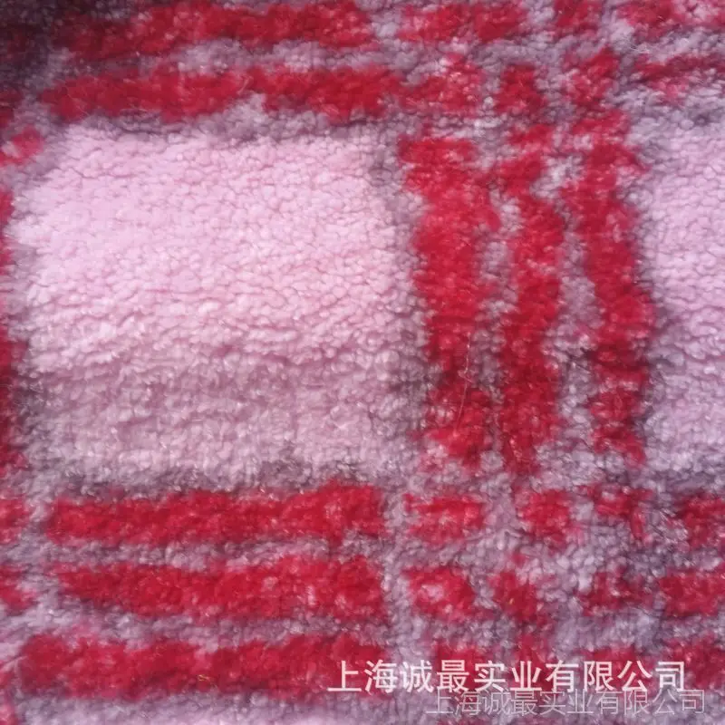 Wholesale Cheap Super Soft Stock Sherpa fabric   Printed Lamb Velvet Fabric on One Side Good Quality  in Discount