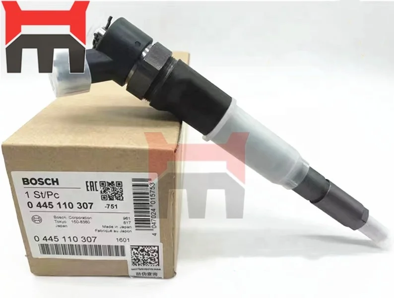 4D95LE-5 ENGINE Fuel Injector 0445110307 6271-11-3100 For PC60-8 PC70-8 PC110-8 PC130-8 Excavator parts