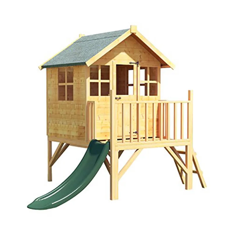 
Wooden Outdoor Playhouse for Kids customized made wood house 