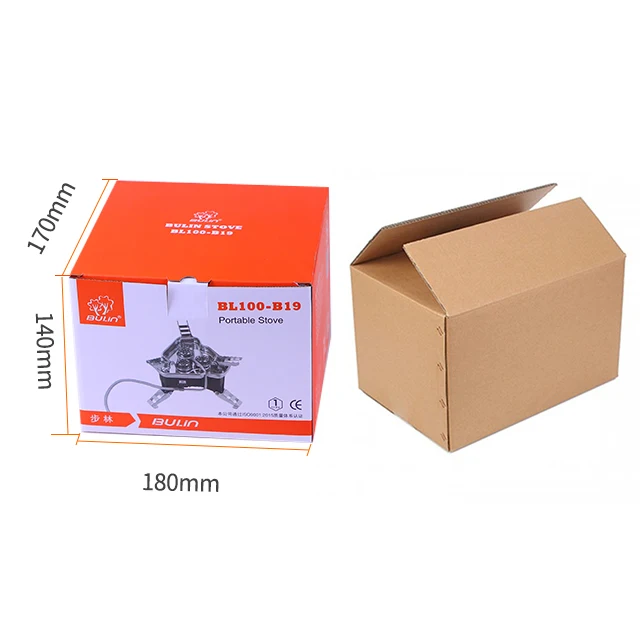 Bulin camping gas stove with 3 burner big power backpacker can be portable mini stove