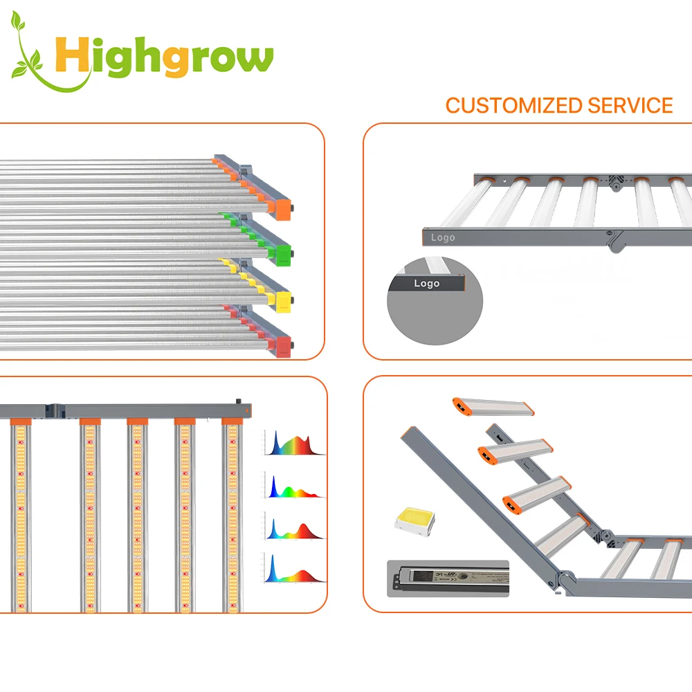 Foldable Design Dimmable 400W 660W 800W Hydroponics Grow Lights Full Spectrum Led Grow Light
