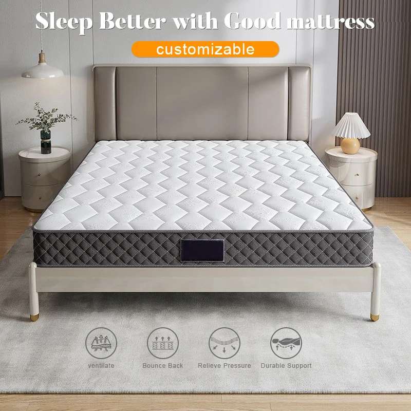 Queen Mattress Full Size Orthopedic In Box Bedroom 180*200*20cm Compressed Rolled Up Vacuum Compress Mattress