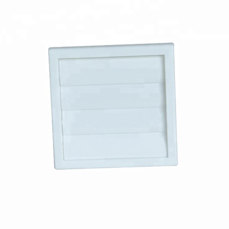 PP+ UV Resistance Material 100mm Gravity Grille With Plastic Insect Mesh VENT Diffuser