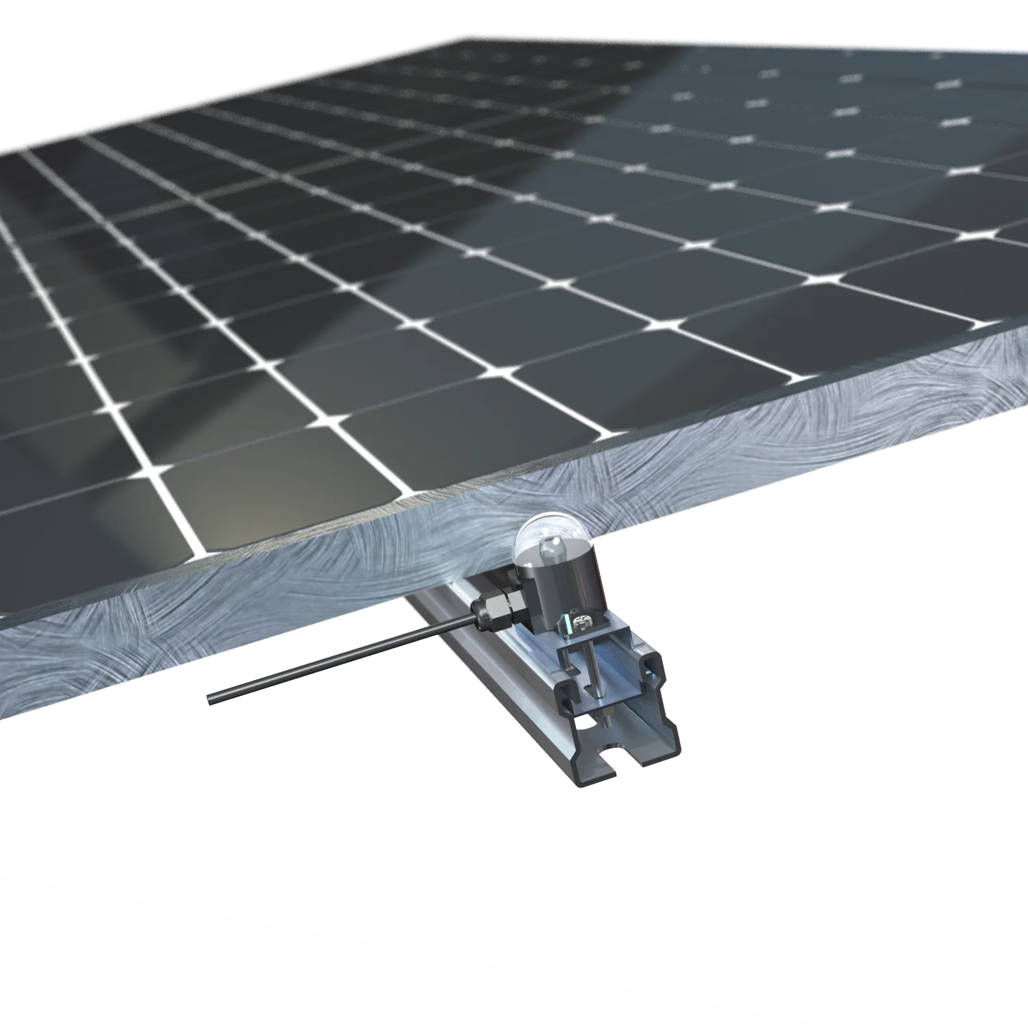 Dual Axis Solar Tracking Bracket For 2PV Auto Follow Sun By Light Sensor Waterproof With Geared Motor and Linear Actuator