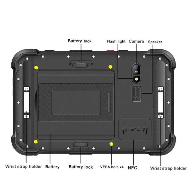 ANDROID 10 rugged tablet pc sunlight readable table 4g lte rugged industrial handheld terminal tablet pc atex rugged tablet