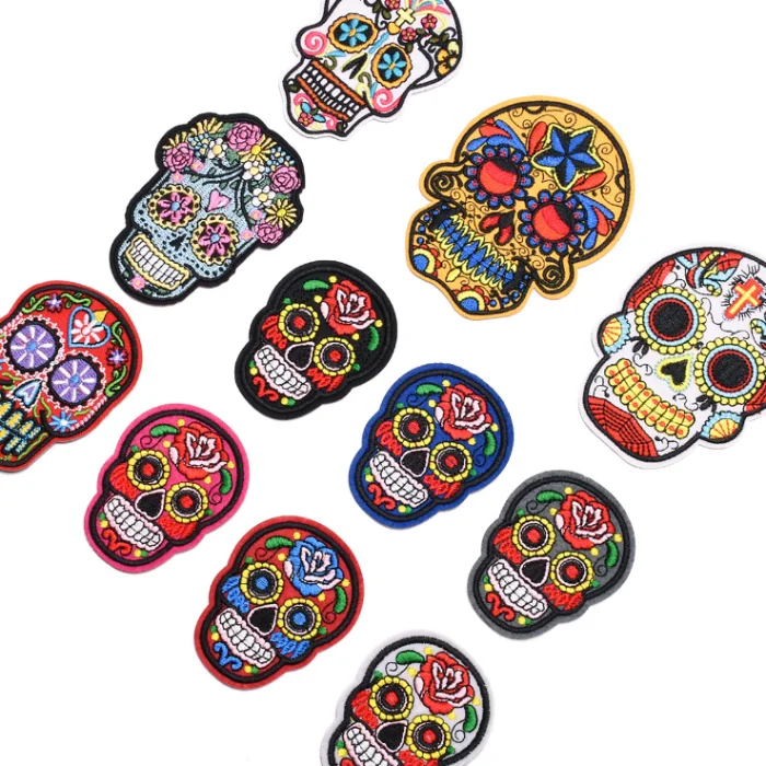 Different peking opera embroidered iron on patches embroidery patches for clothing