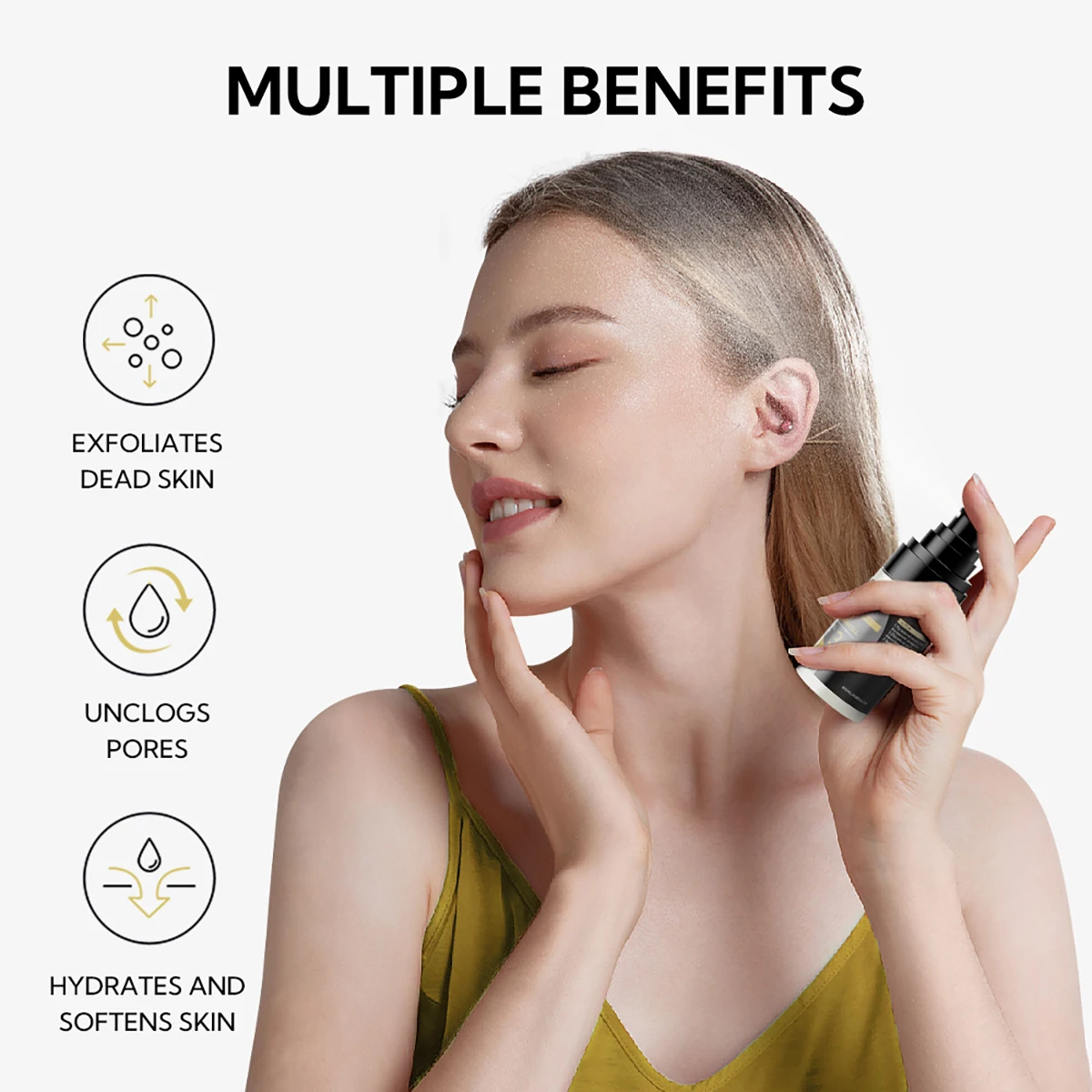 LANBENA Natural aloe vera extract exfoliating spray for Rough, Dry, Cracked Firming Skin 30ml 1.01Oz