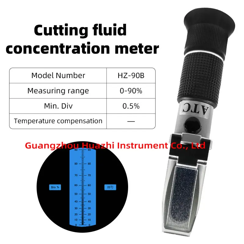 High precision Cutting fluid lotion concentration meter 0-90% measuring instrument Active substance detector for washing liquid