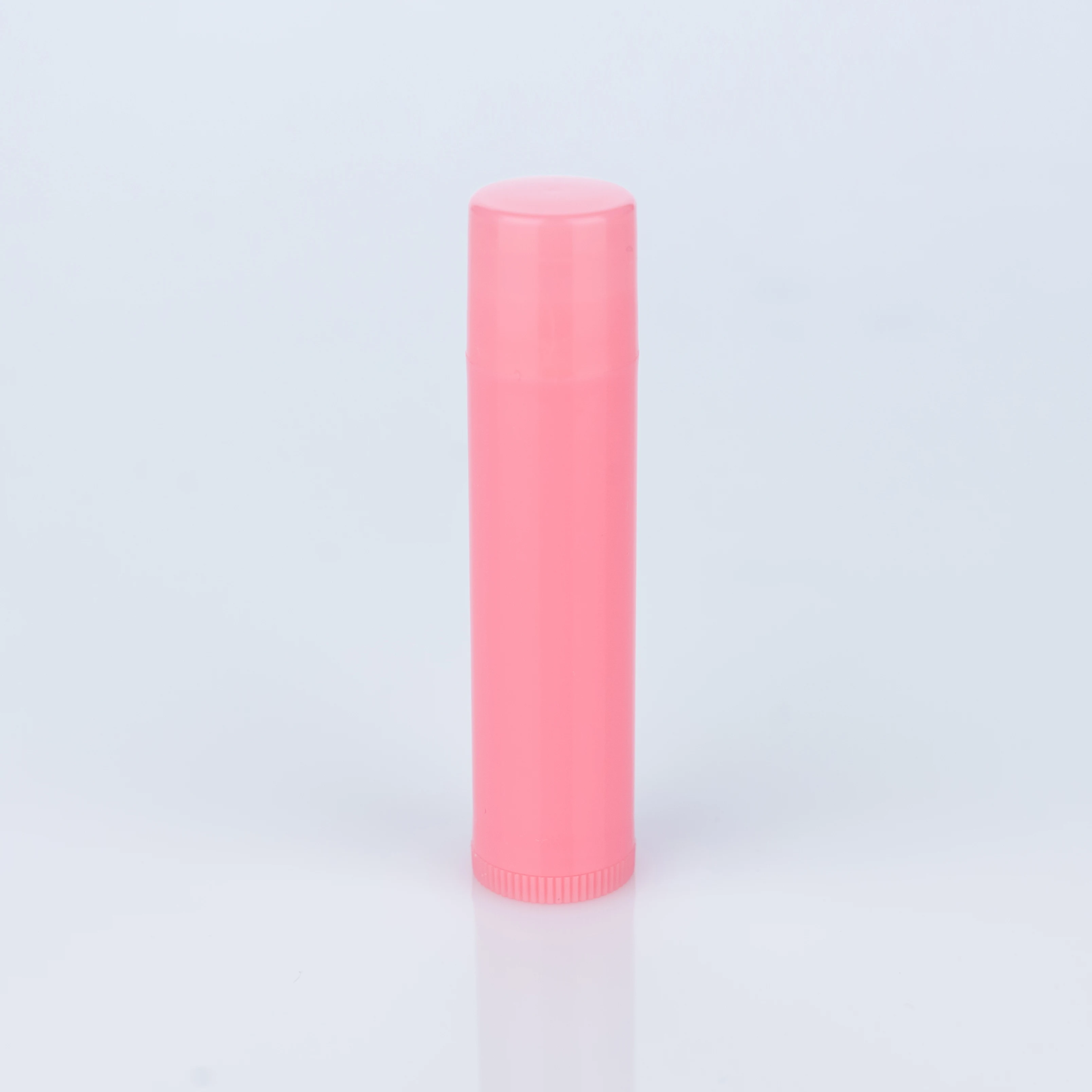 4.5g Pink round plastic lipstick container DIY empty lip balm tubes Custom Cosmetic Packaging Lipstick Tube Mini Lip Balm Tube