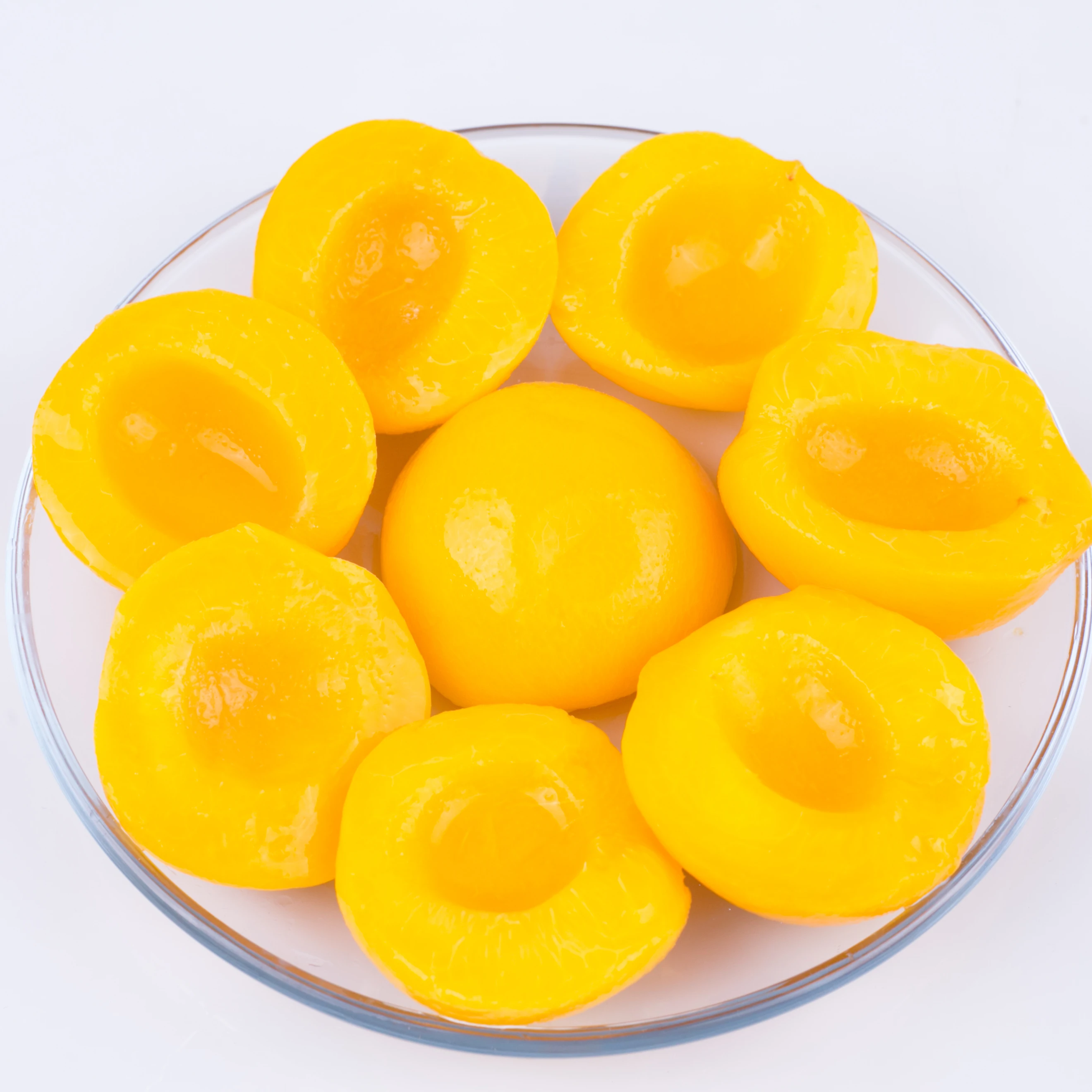 
Canned yellow peach snacks fresh peaches in light syrup in China on sale 