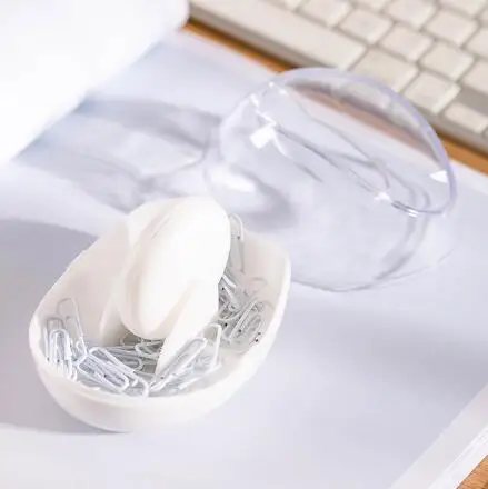 Factory wholesale Custom Desk Magnetic Clips Dispenser storage box desktop accessories Paper Clip Holder For School Office home